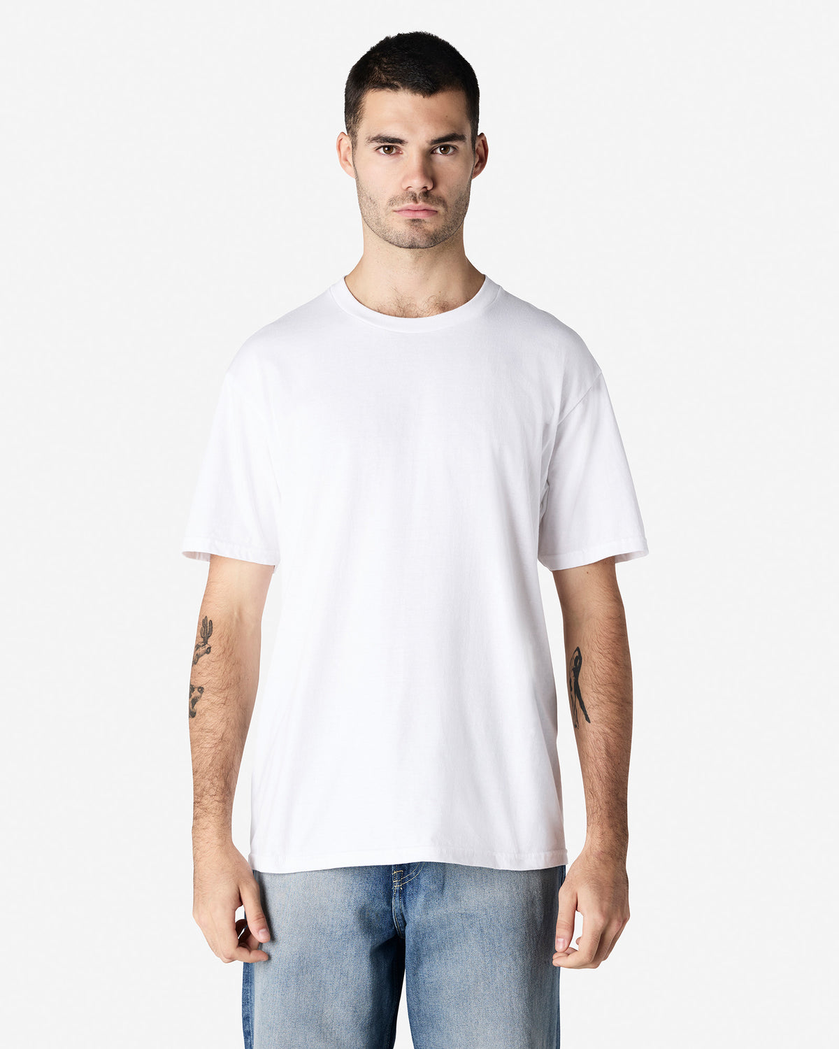 Gildan Softstyle Adult Midweight No Label T-Shirt - White
