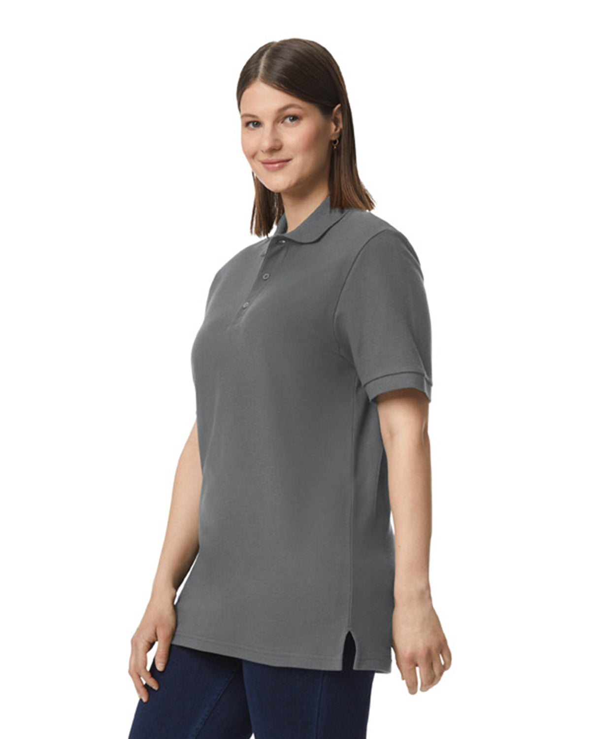 Gildan® Hammer® Adult Double Pique Polo - Charcoal