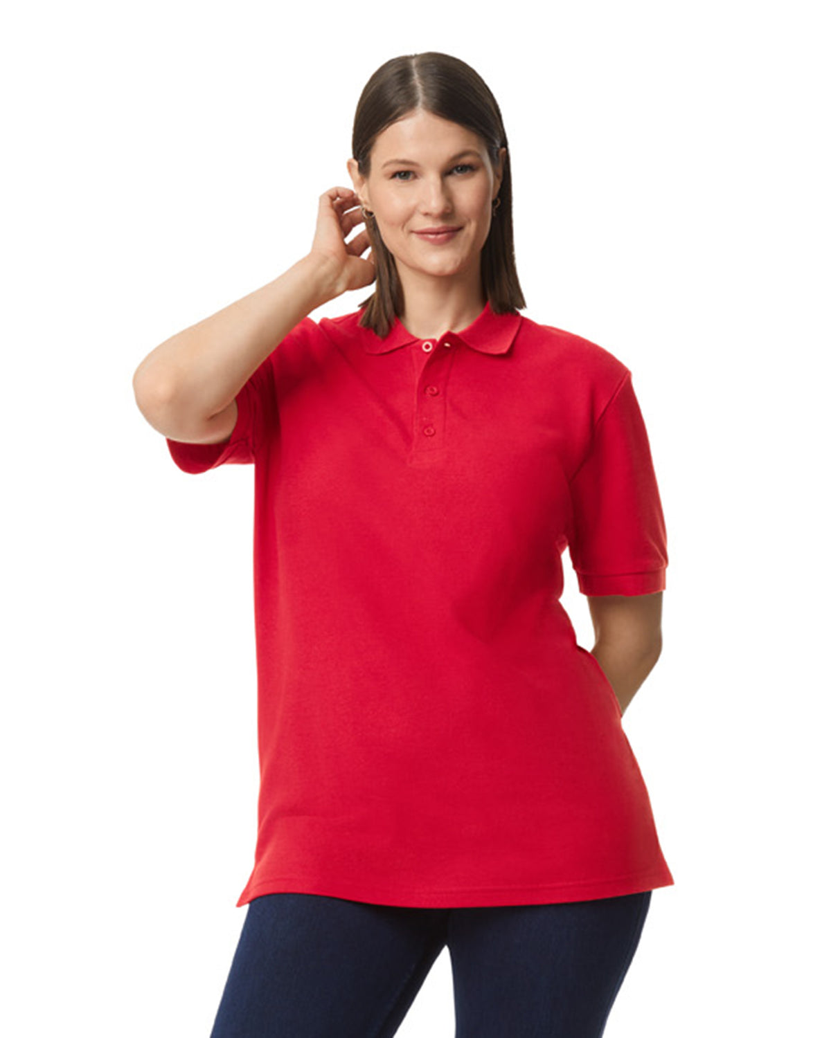 Gildan® Hammer® Adult Double Pique Polo - Red