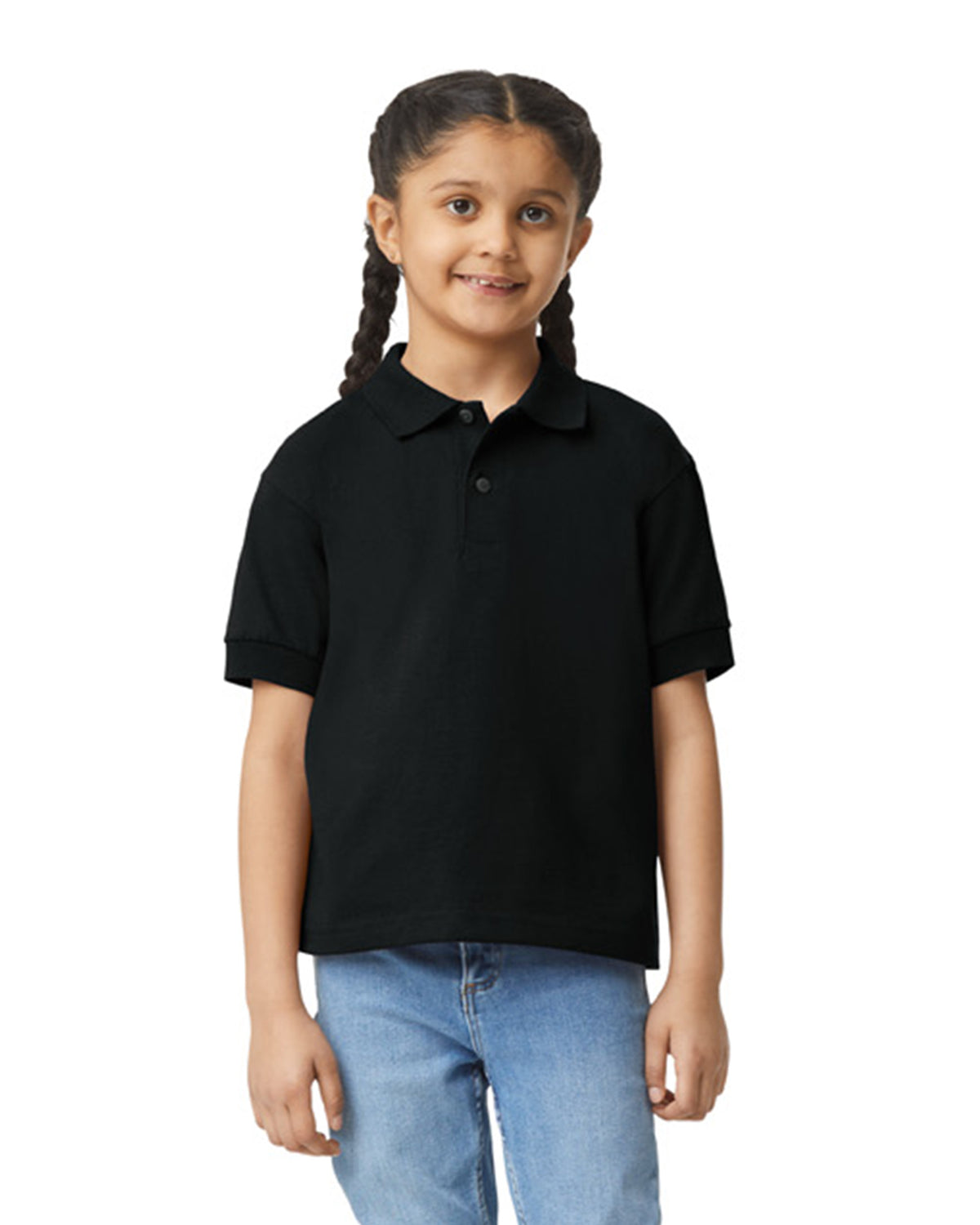 Gildan Dry Blend Youth Polo - Black