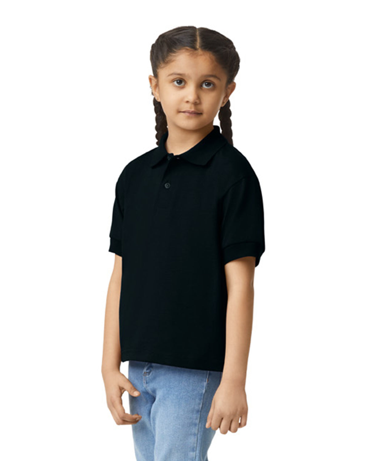 Gildan Dry Blend Youth Polo - Black