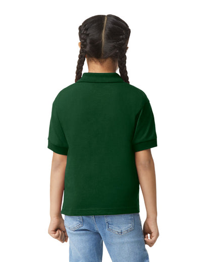 Gildan Dry Blend Youth Polo - Forest Green