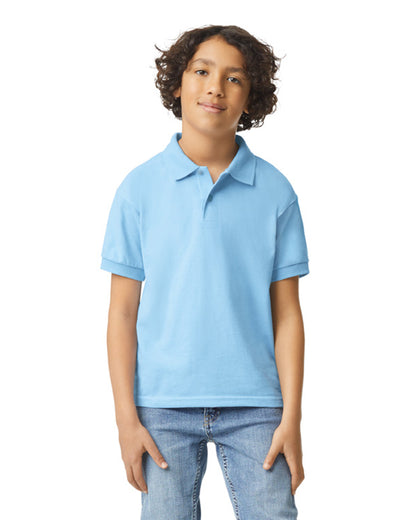 Gildan Dry Blend Youth Polo - Light Blue