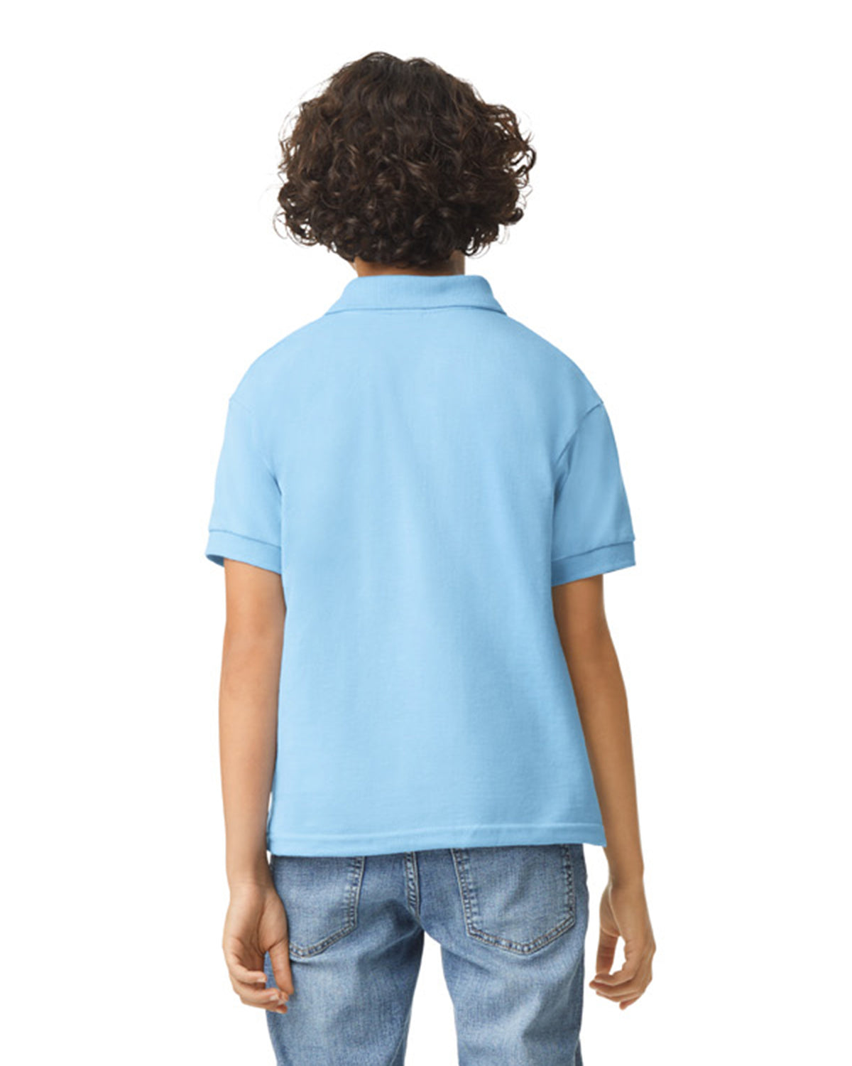 Gildan Dry Blend Youth Polo - Light Blue