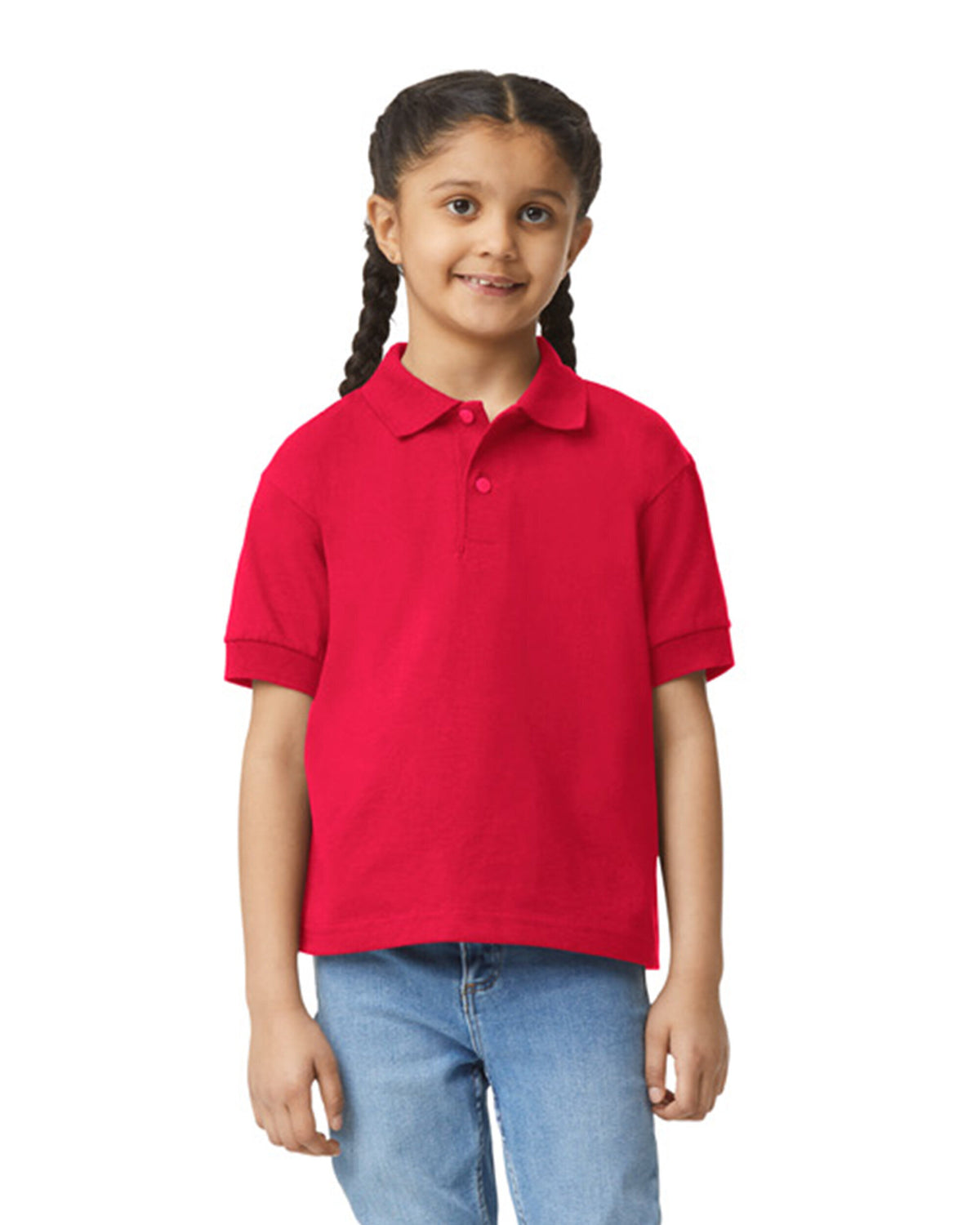 Gildan Dry Blend Youth Polo - Red