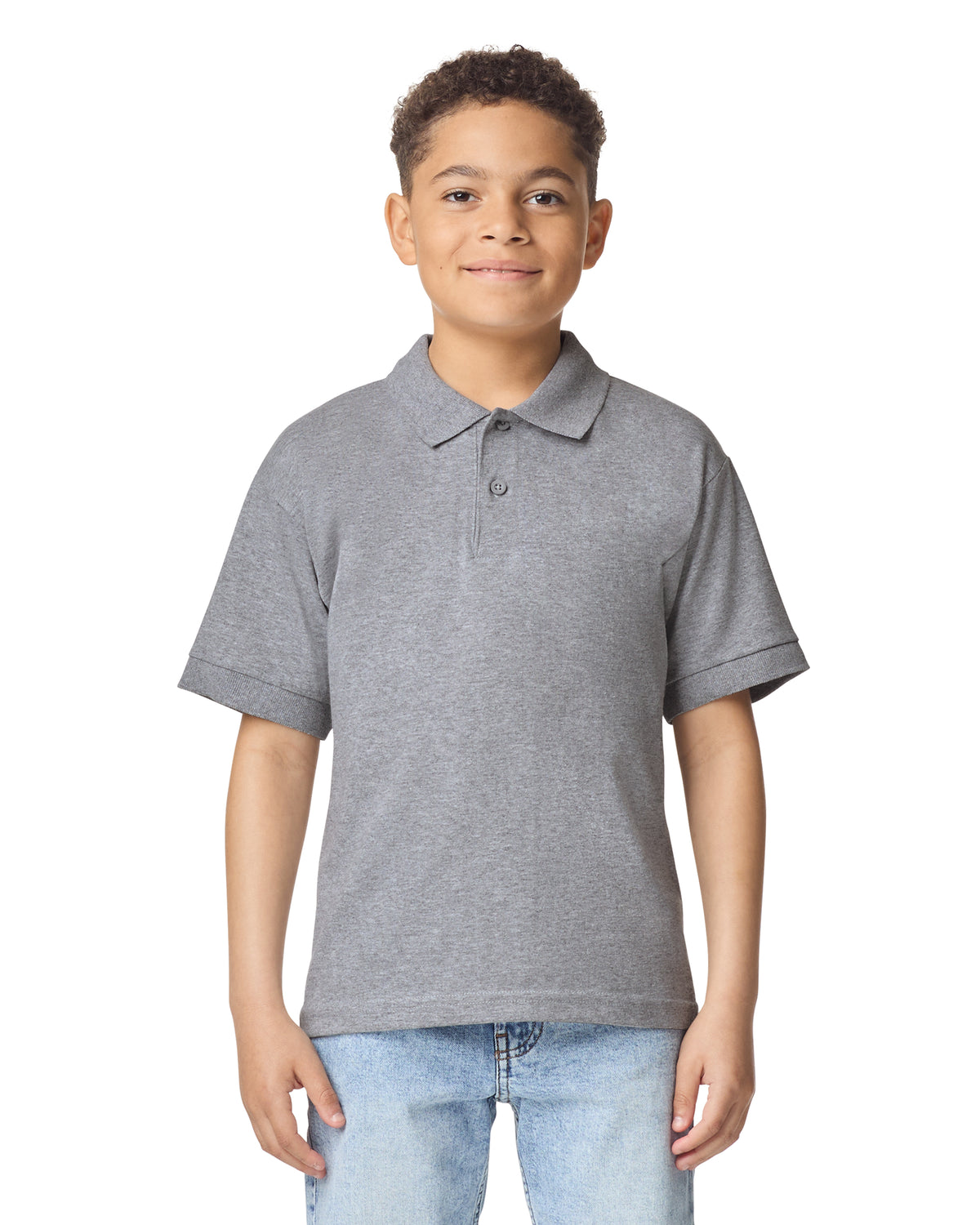 Gildan Dry Blend Youth Polo - Sport Grey