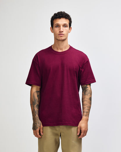 American Apparel Super Heavyweight Unisex T-Shirt - Burgundy