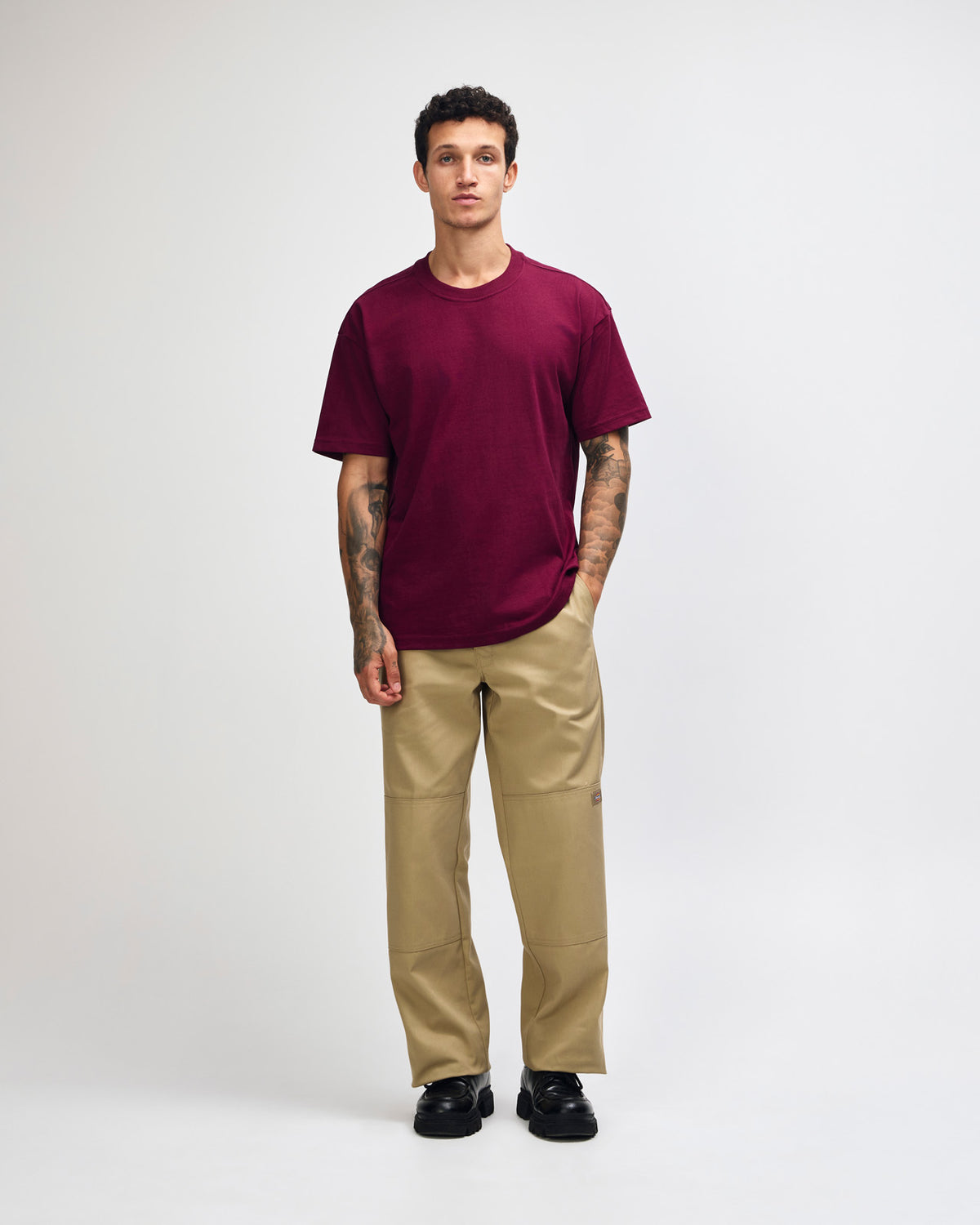 American Apparel Super Heavyweight Unisex T-Shirt - Burgundy