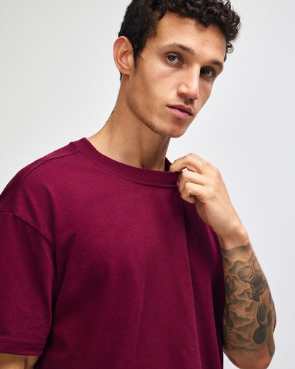 American Apparel Super Heavyweight Unisex T-Shirt - Burgundy