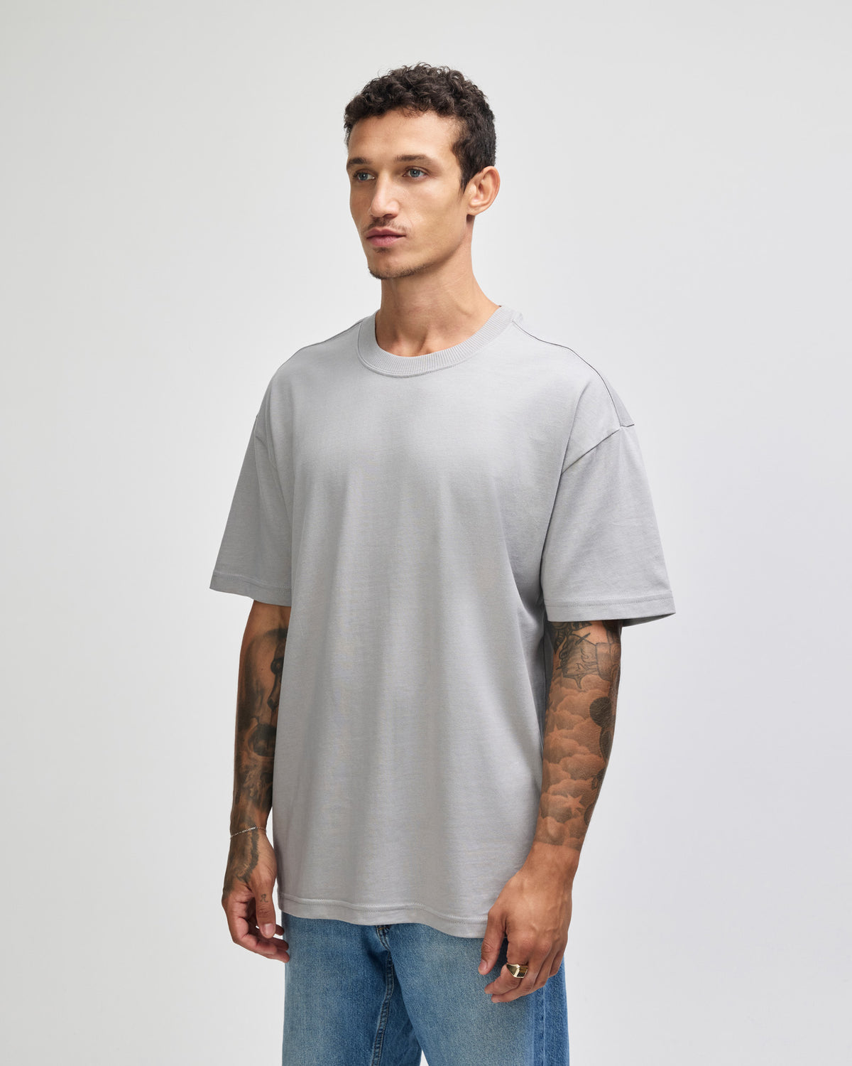 American Apparel Super Heavyweight Unisex T-Shirt - Gravel