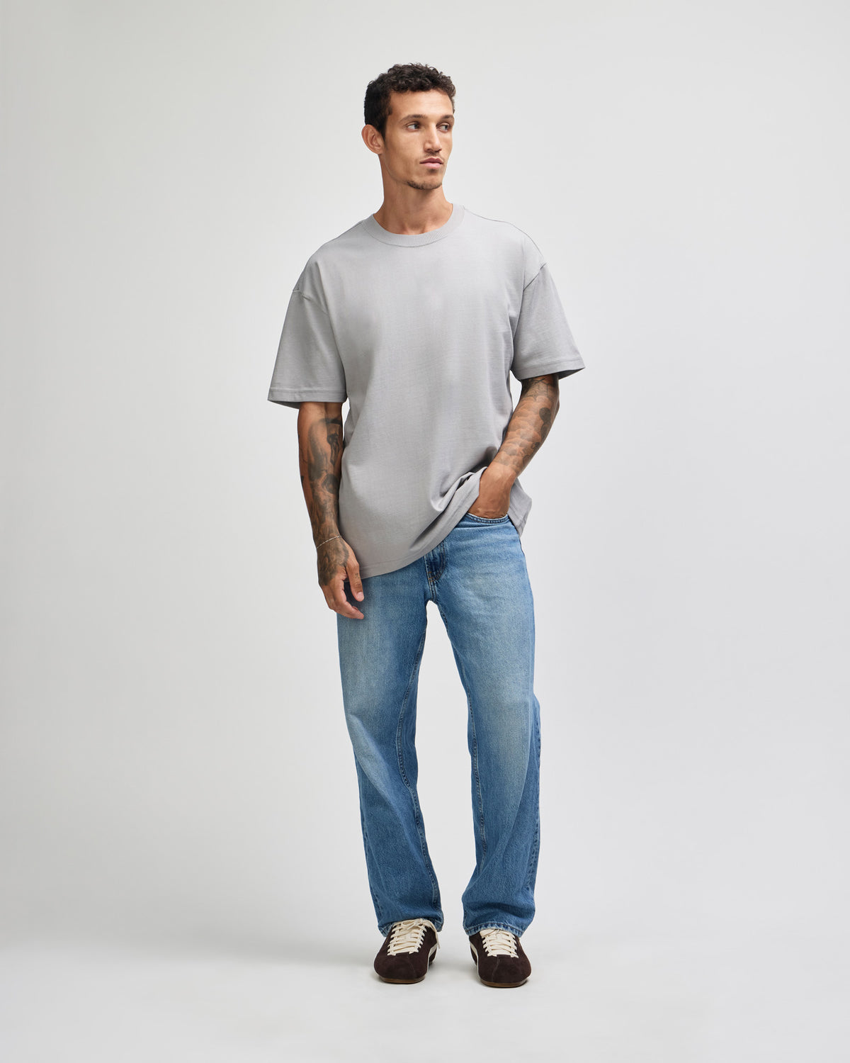 American Apparel Super Heavyweight Unisex T-Shirt - Gravel