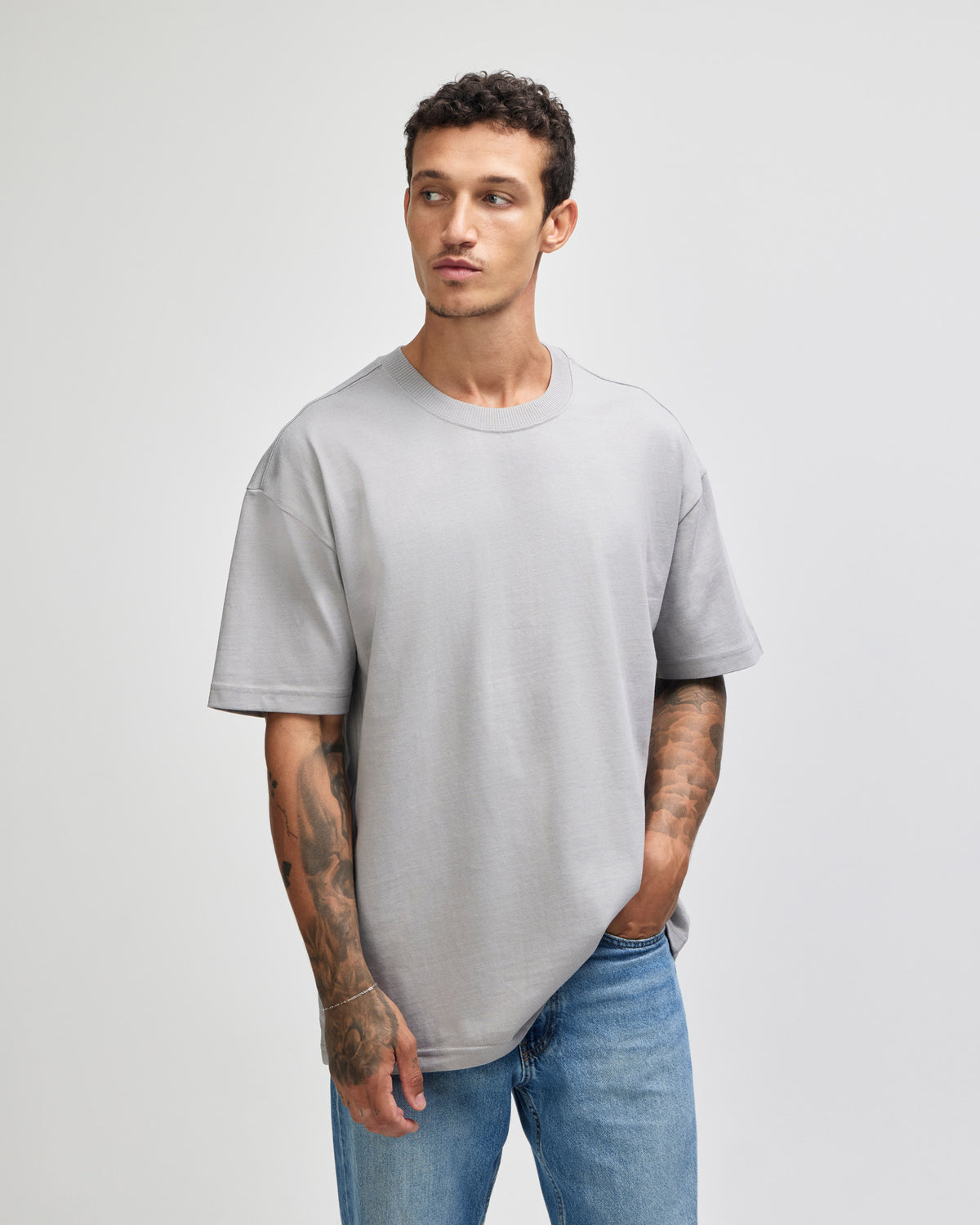 American Apparel Super Heavyweight Unisex T-Shirt - Gravel