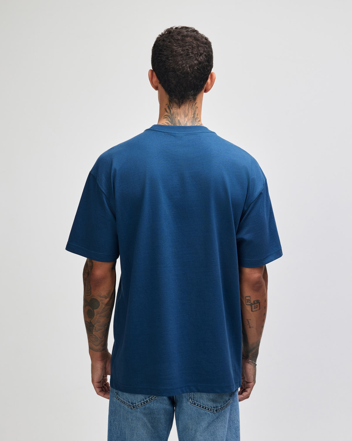 American Apparel Super Heavyweight Unisex T-Shirt - Sea Blue
