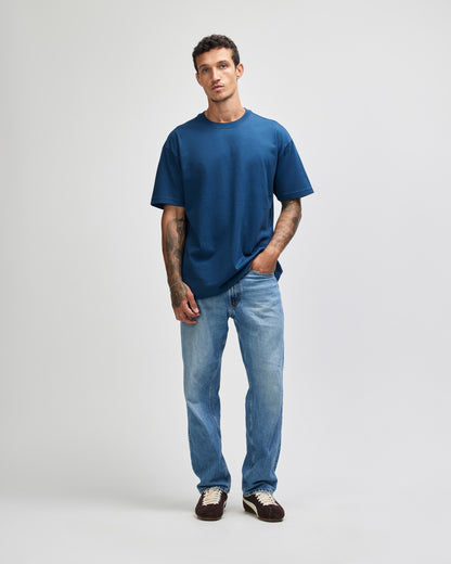 American Apparel Super Heavyweight Unisex T-Shirt - Sea Blue