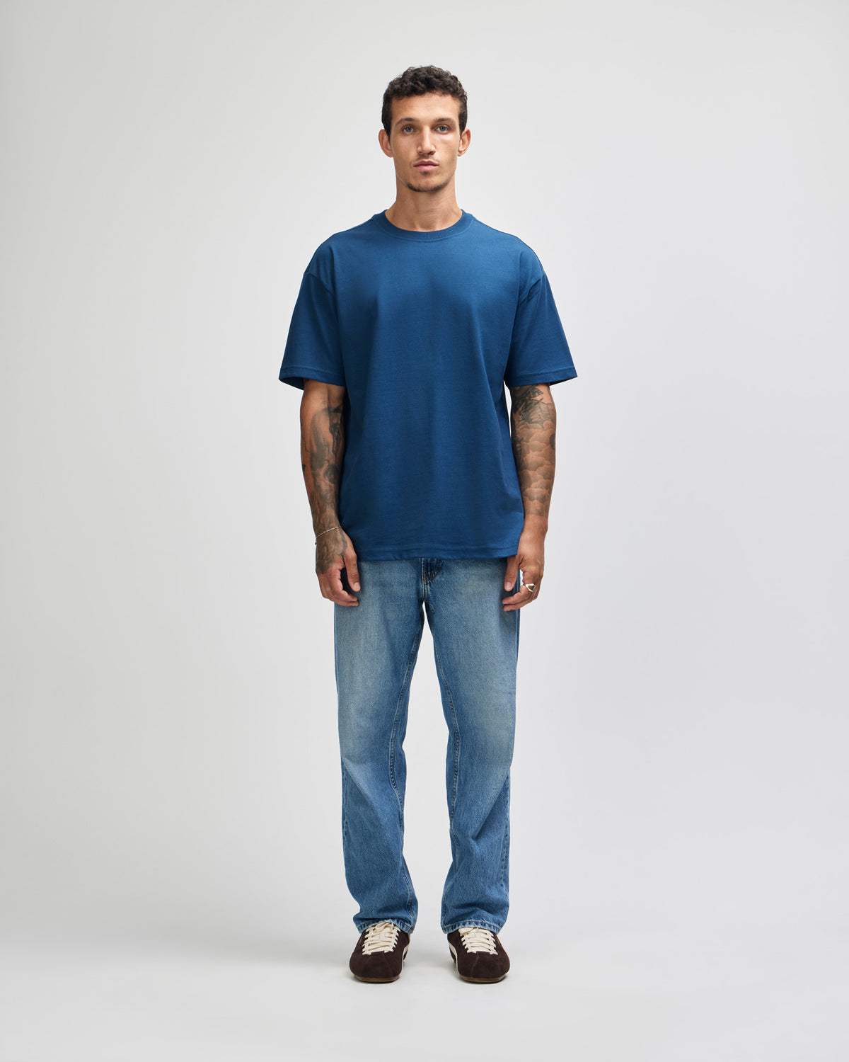 American Apparel Super Heavyweight Unisex T-Shirt - Sea Blue