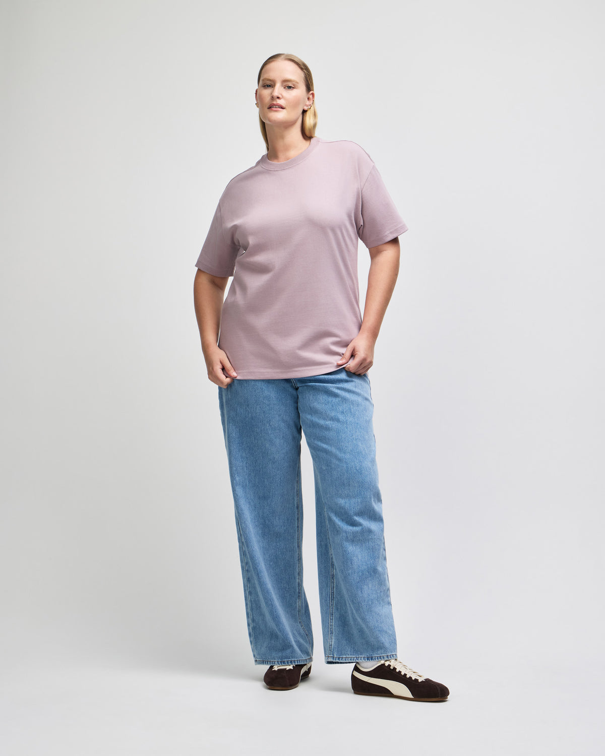 American Apparel Super Heavyweight Unisex T-Shirt - Smokey Violet