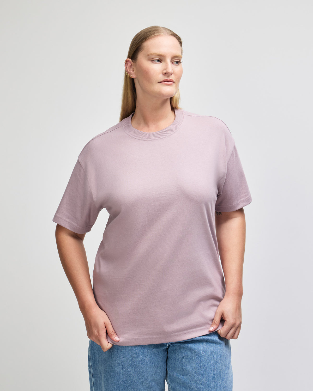 American Apparel Super Heavyweight Unisex T-Shirt - Smokey Violet