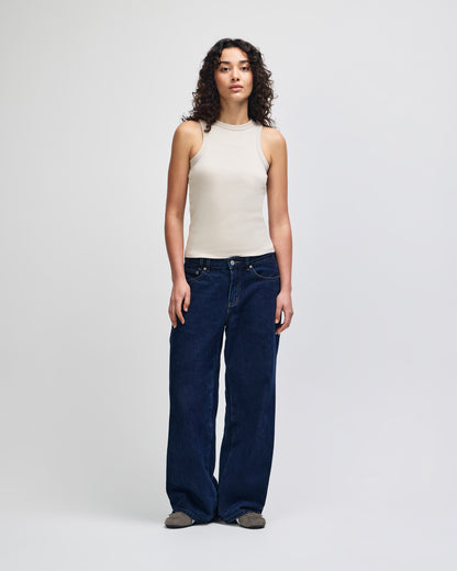 American Apparel Baby Rib Women's Fitted Tank - Bone