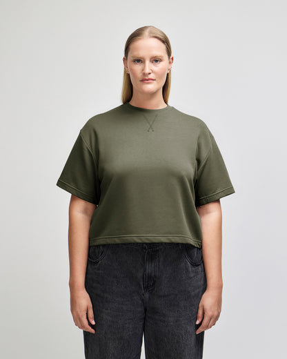 American Apparel French Terry Women's Mid-Length Boxy Top - Lieutenant
