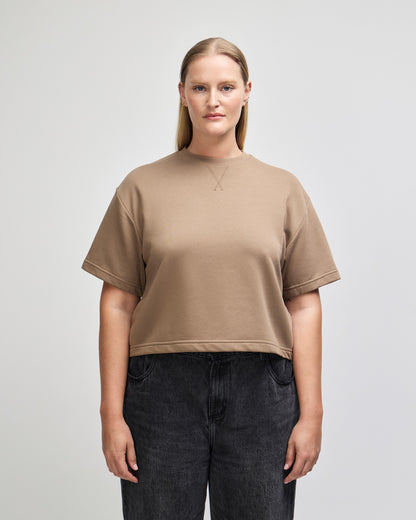 American Apparel French Terry Women's Mid-Length Boxy Top - Savana