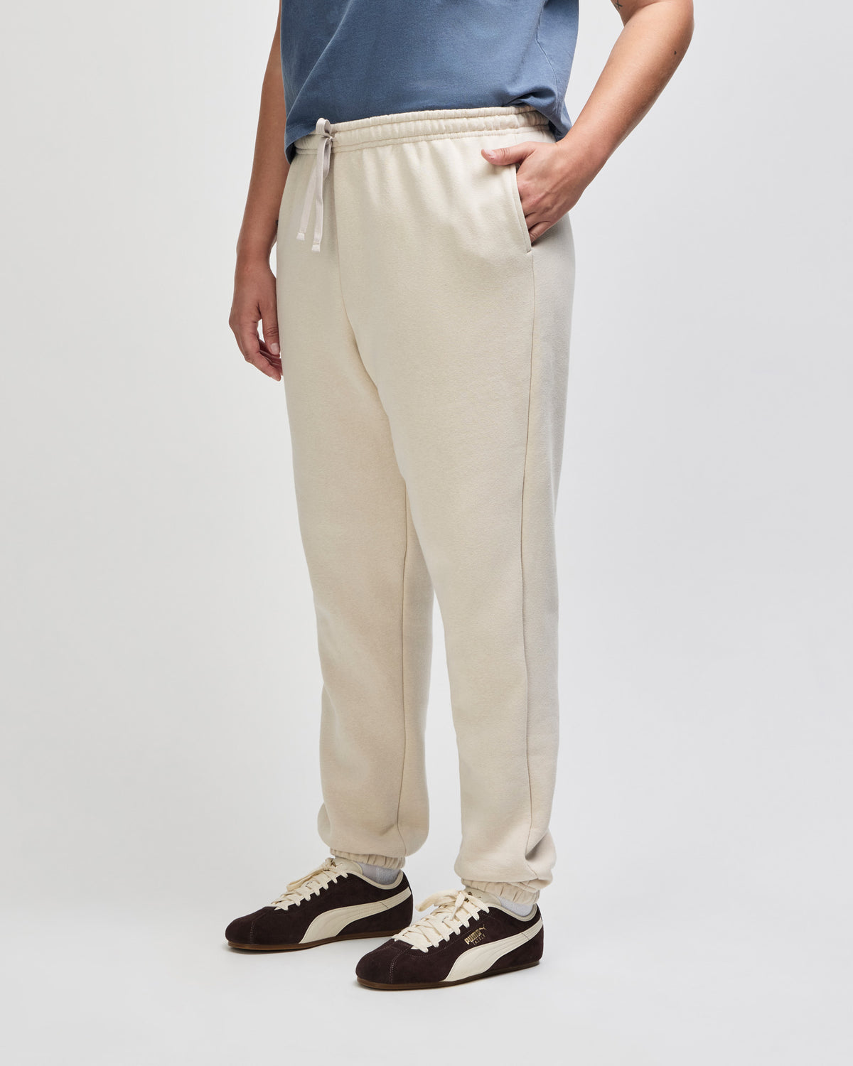 American Apparel Reflex Fleece Unisex Sweatpants - Bone