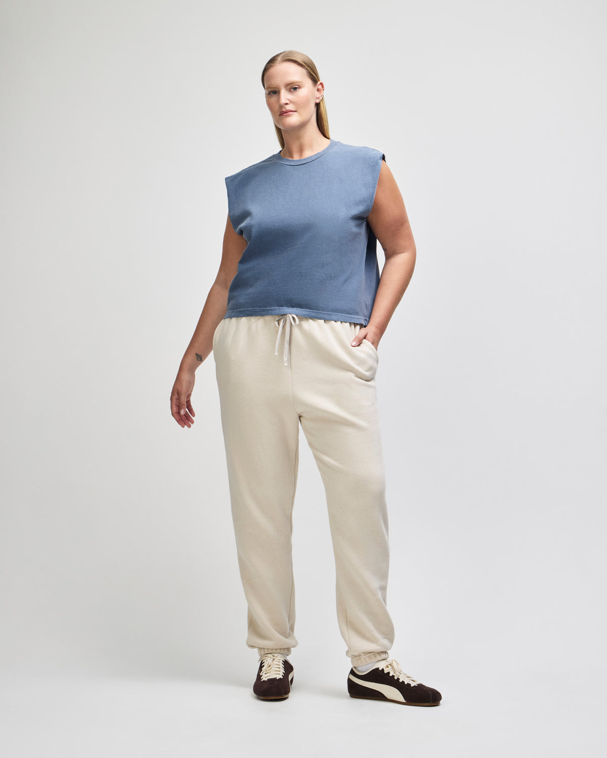 American Apparel Reflex Fleece Unisex Sweatpants - Bone