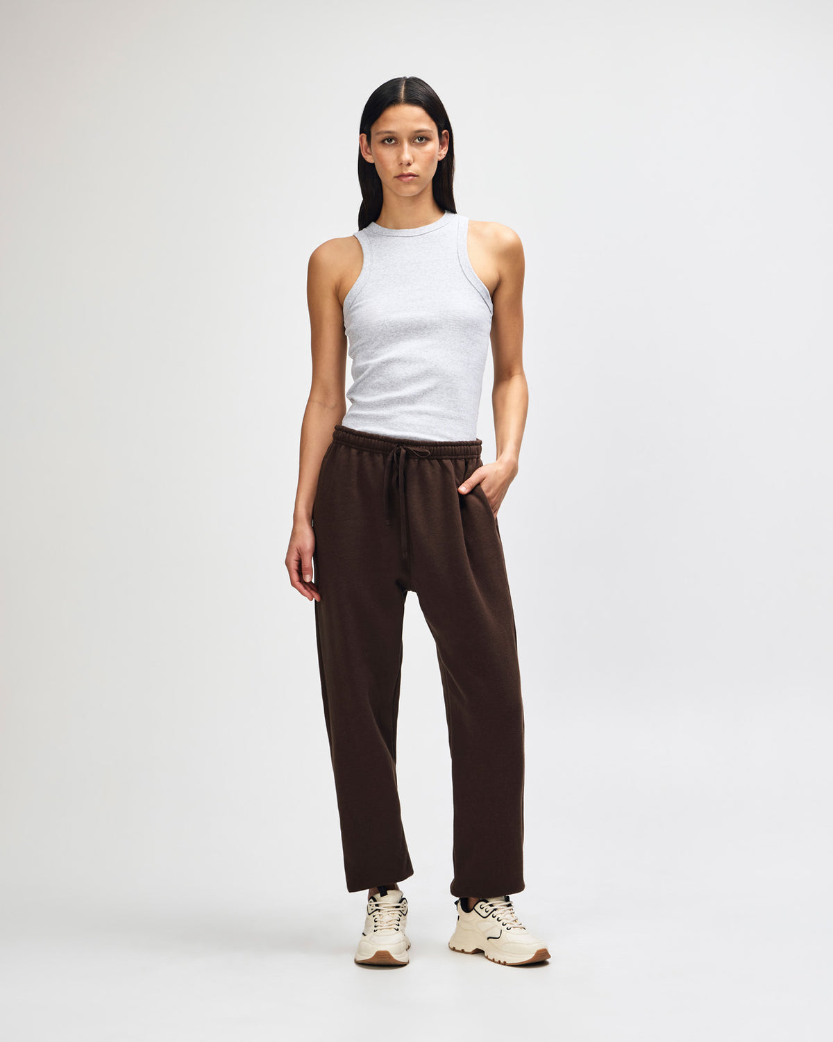 American Apparel Reflex Fleece Unisex Sweatpants - Brown