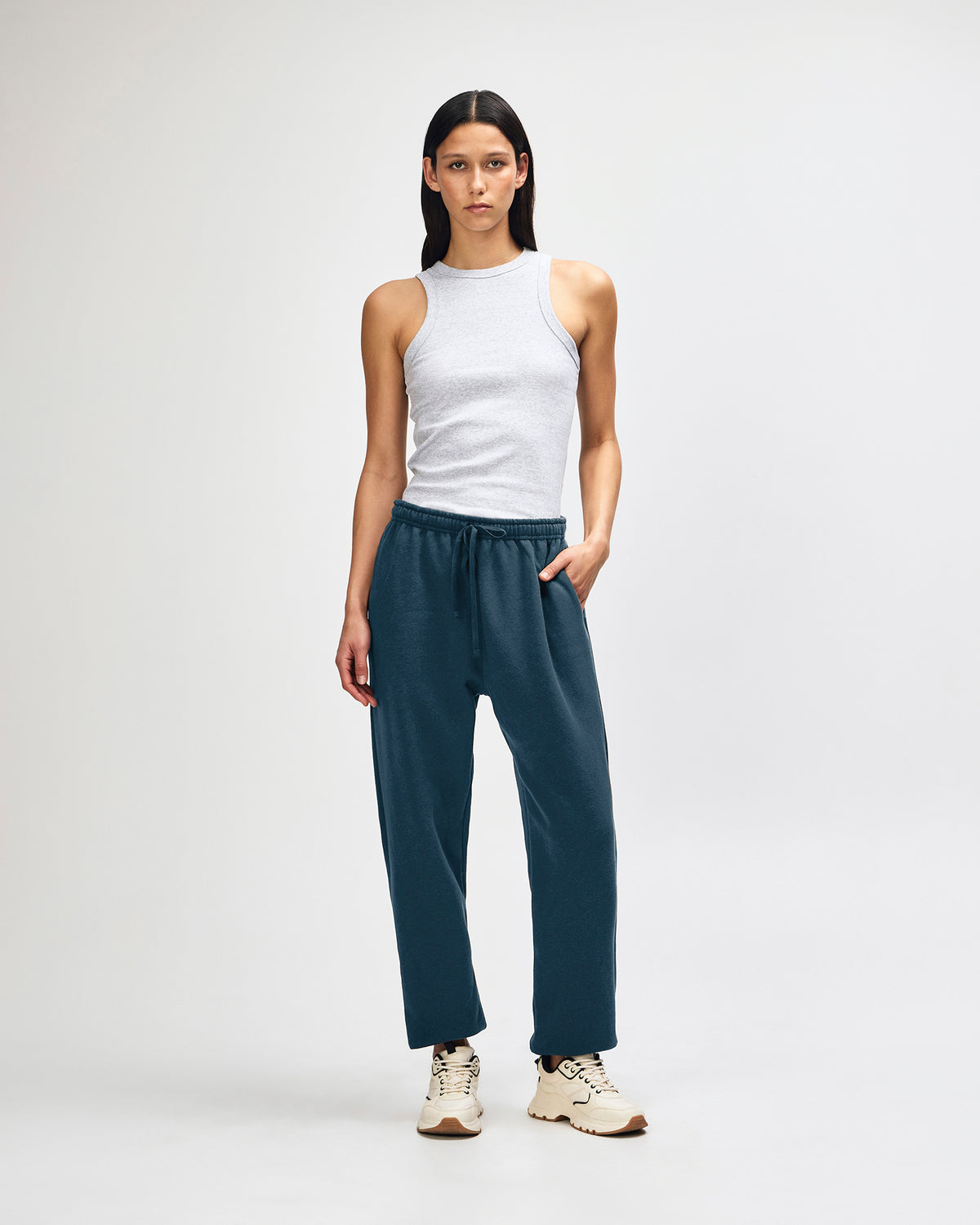 American Apparel Reflex Fleece Unisex Sweatpants - Sea Blue