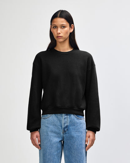 American Apparel Reflex Fleece Women's Crewneck Sweatshirt - Black