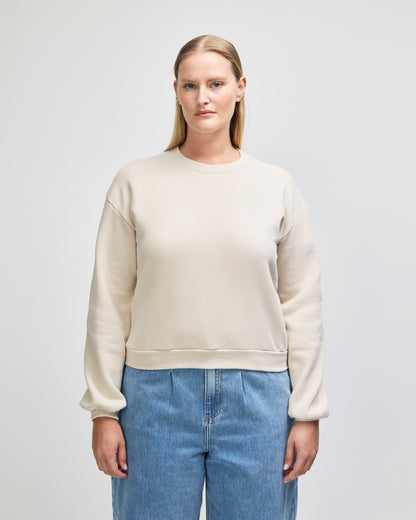 American Apparel Reflex Fleece Women's Crewneck Sweatshirt - Bone