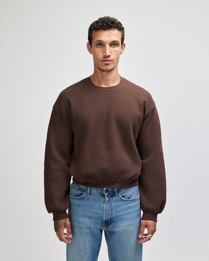American Apparel Reflex Fleece Women's Crewneck Sweatshirt - Brown