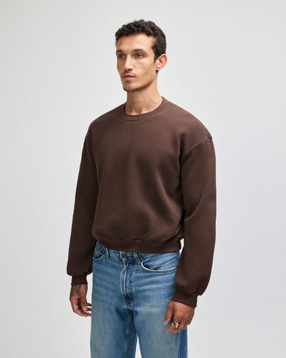 American Apparel Reflex Fleece Women's Crewneck Sweatshirt - Brown