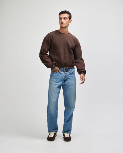 American Apparel Reflex Fleece Women's Crewneck Sweatshirt - Brown