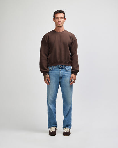American Apparel Reflex Fleece Women's Crewneck Sweatshirt - Brown