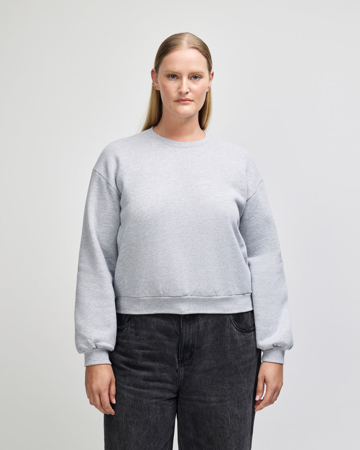 American Apparel Reflex Fleece Women's Crewneck Sweatshirt - Heather Grey