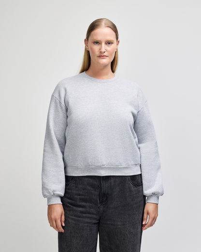 American Apparel Reflex Fleece Women's Crewneck Sweatshirt - Heather Grey