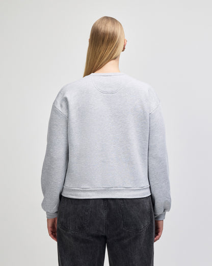 American Apparel Reflex Fleece Women's Crewneck Sweatshirt - Heather Grey