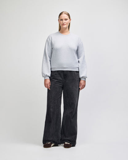 American Apparel Reflex Fleece Women's Crewneck Sweatshirt - Heather Grey