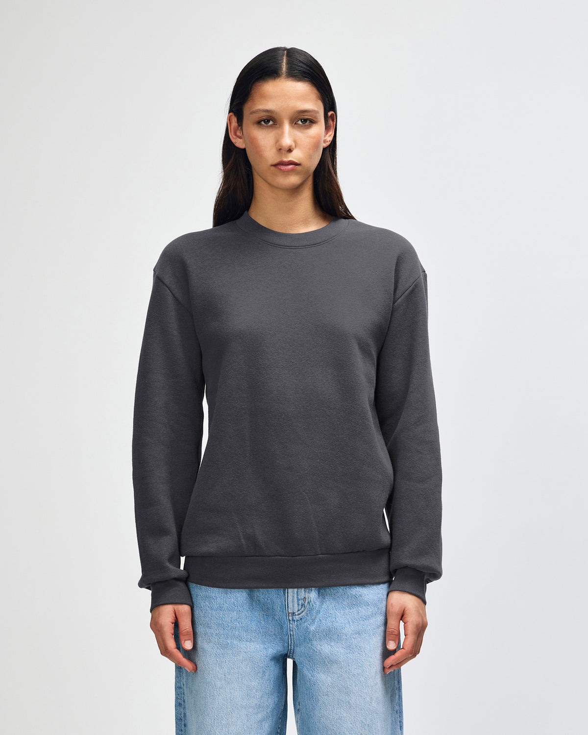 American Apparel Reflex Fleece Unisex Crewneck Sweatshirt - Asphalt