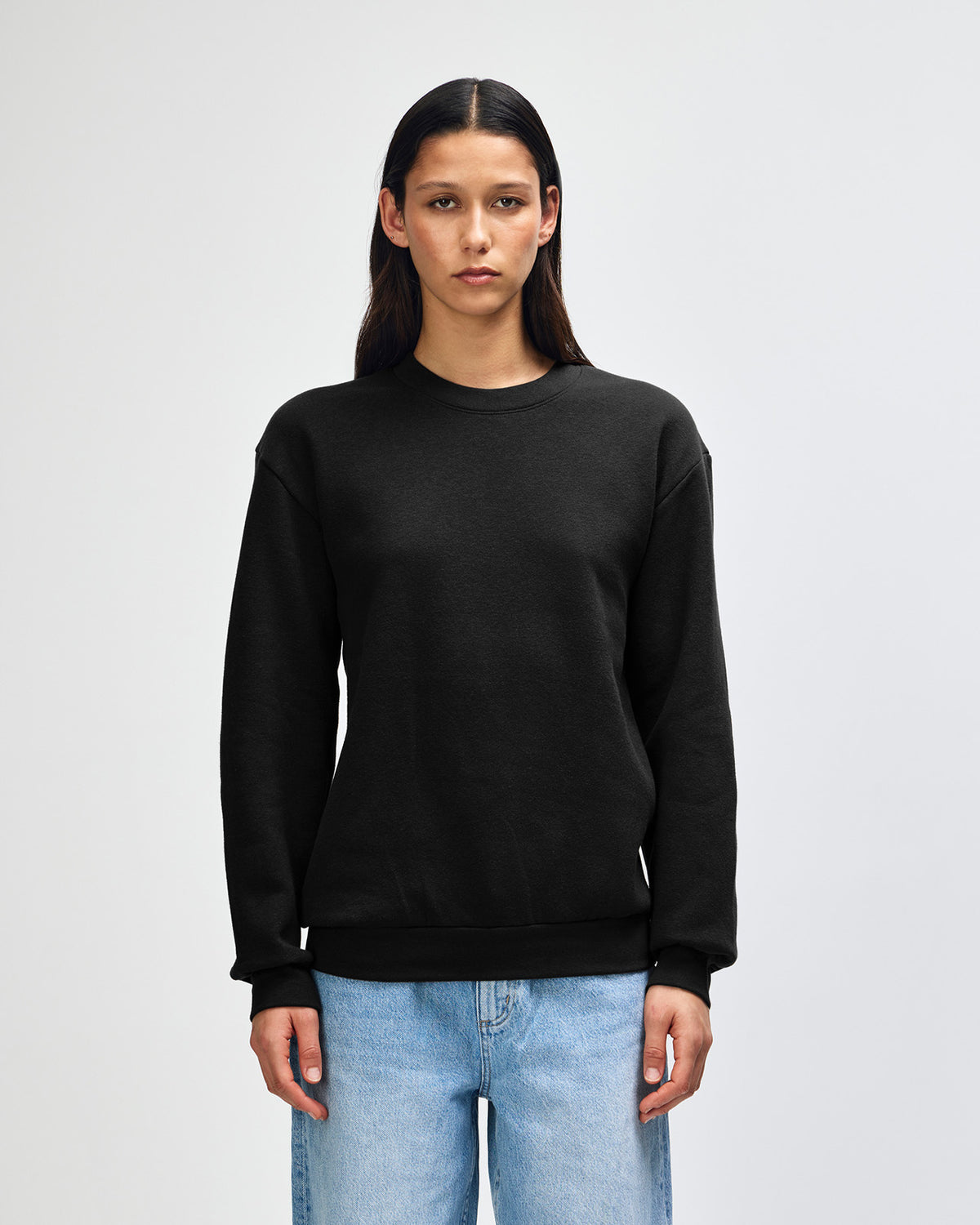 American Apparel Reflex Fleece Unisex Crewneck Sweatshirt - Black