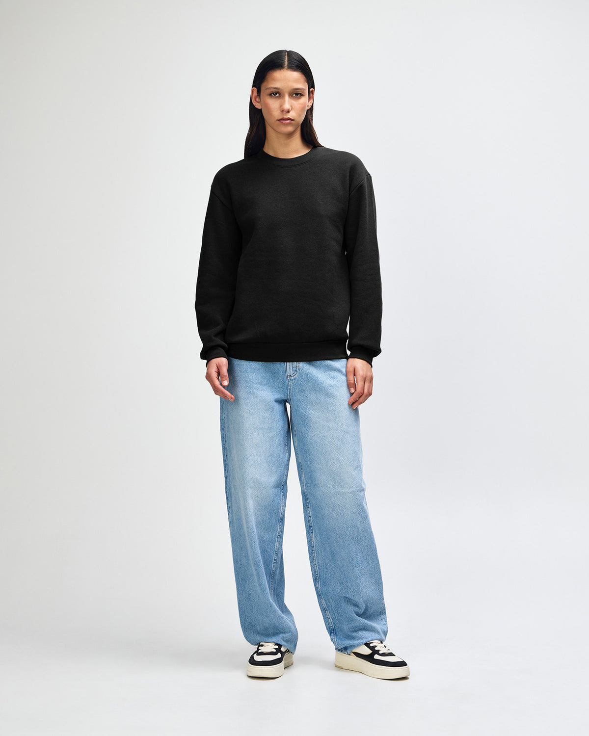 American Apparel Reflex Fleece Unisex Crewneck Sweatshirt - Black