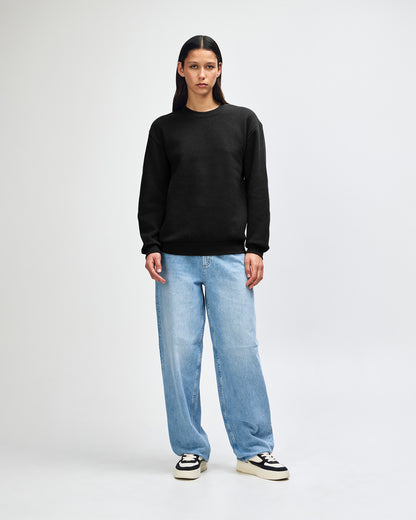 American Apparel Reflex Fleece Unisex Crewneck Sweatshirt - Black