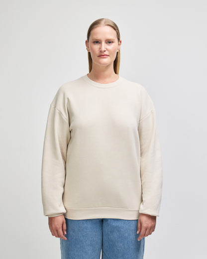 American Apparel Reflex Fleece Unisex Crewneck Sweatshirt - Bone