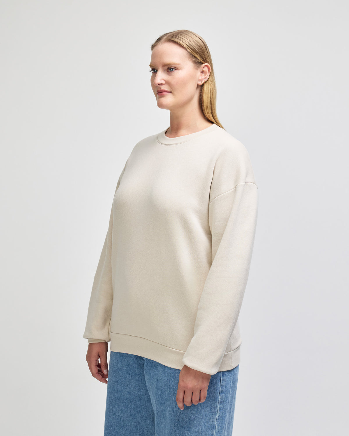 American Apparel Reflex Fleece Unisex Crewneck Sweatshirt - Bone