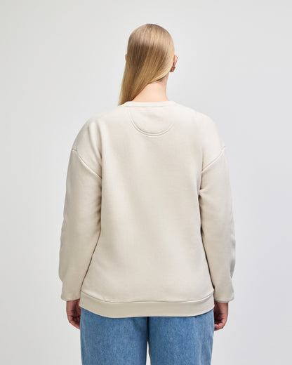 American Apparel Reflex Fleece Unisex Crewneck Sweatshirt - Bone