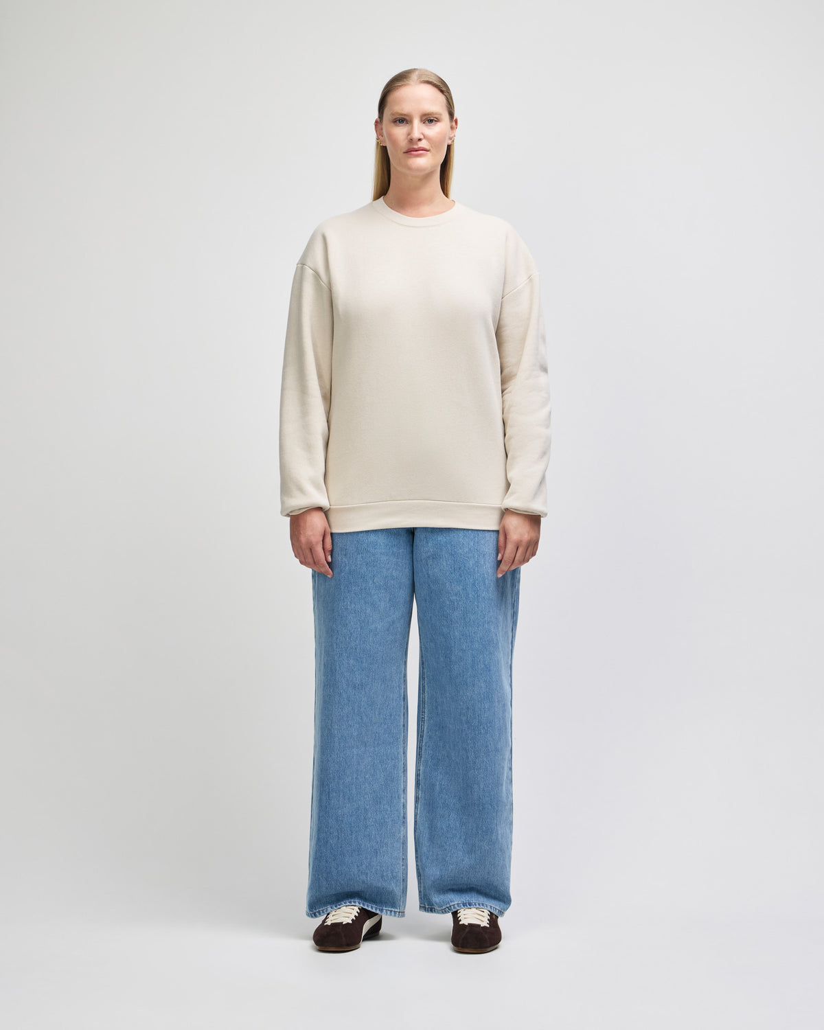 American Apparel Reflex Fleece Unisex Crewneck Sweatshirt - Bone