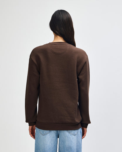 American Apparel Reflex Fleece Unisex Crewneck Sweatshirt - Brown