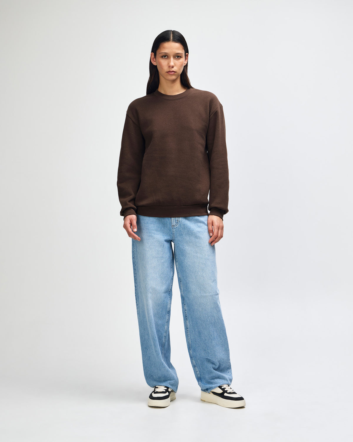 American Apparel Reflex Fleece Unisex Crewneck Sweatshirt - Brown