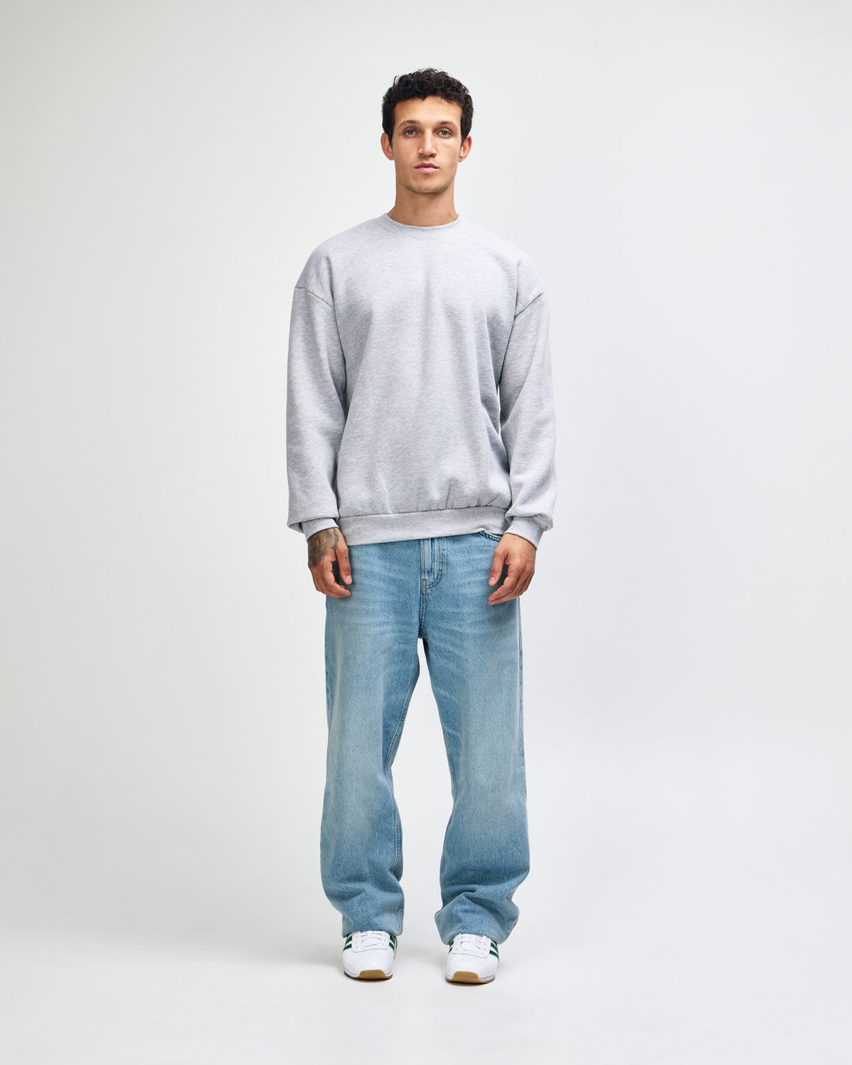 American Apparel Reflex Fleece Unisex Crewneck Sweatshirt - Heather Grey