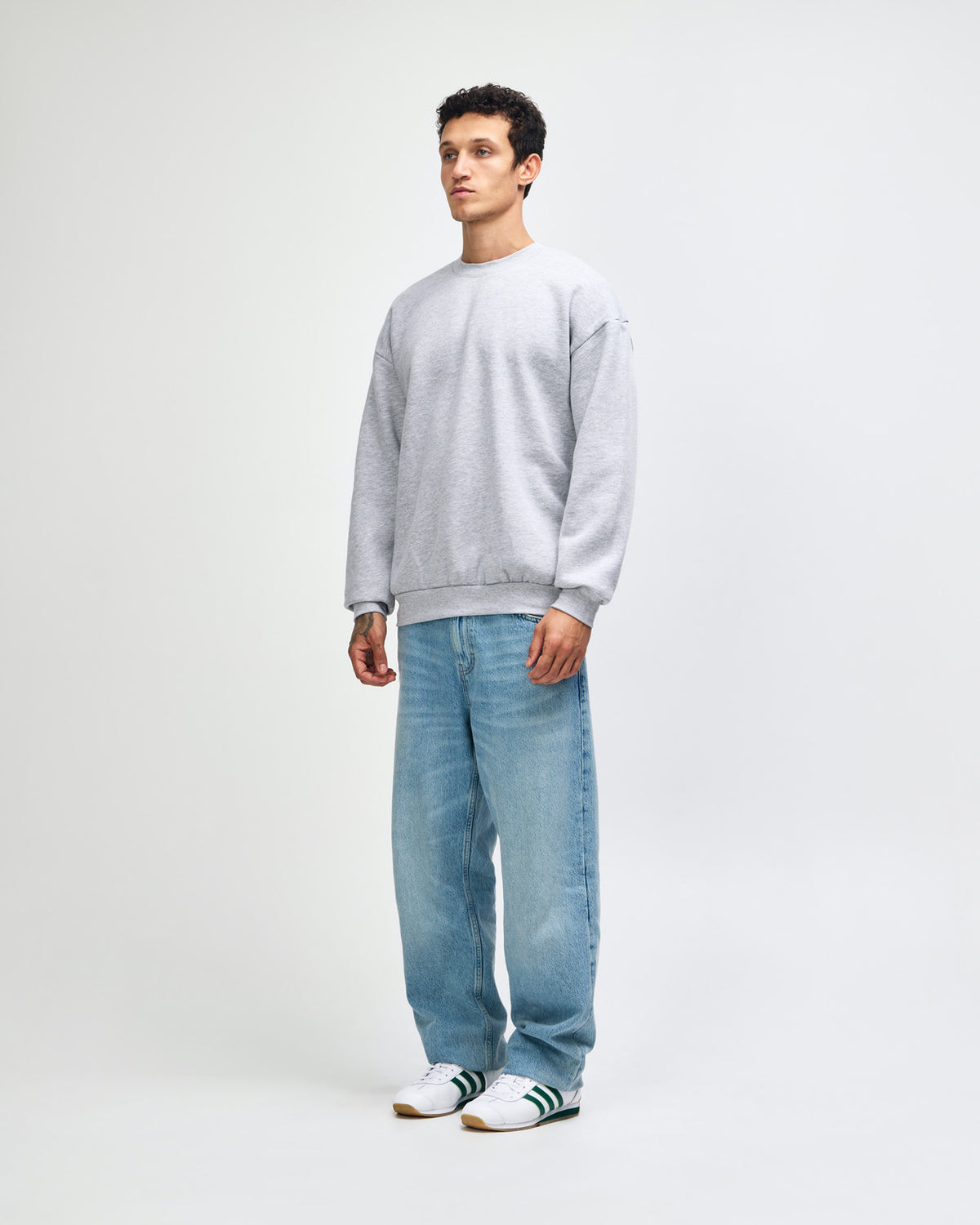 American Apparel Reflex Fleece Unisex Crewneck Sweatshirt - Heather Grey